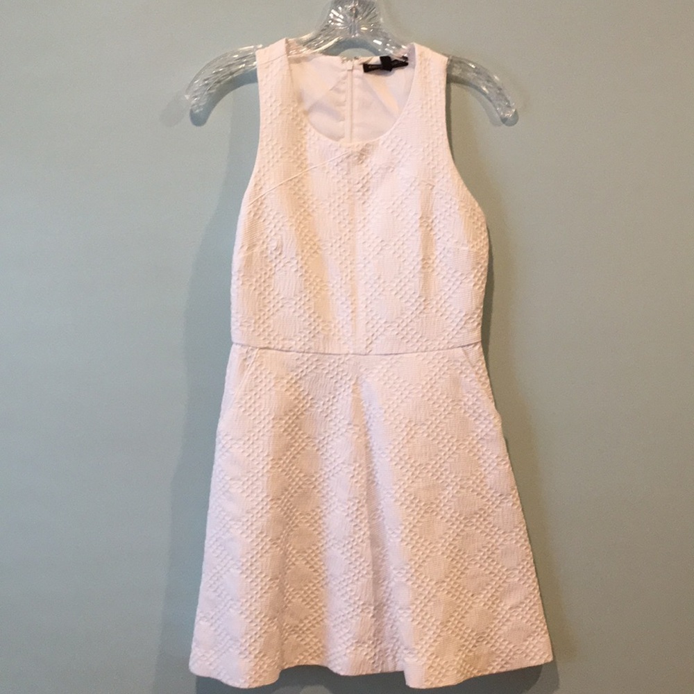 White textured Banana Republic dress